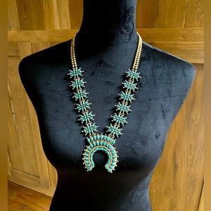 Lucky Brand rare Squash Blossom necklace